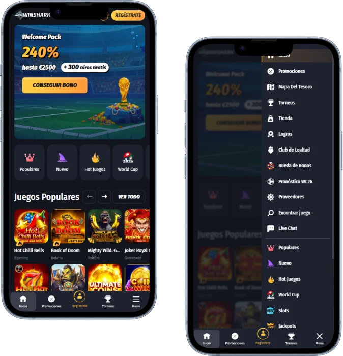Winshark Casino en Móvil Winshark Casino en Móvil